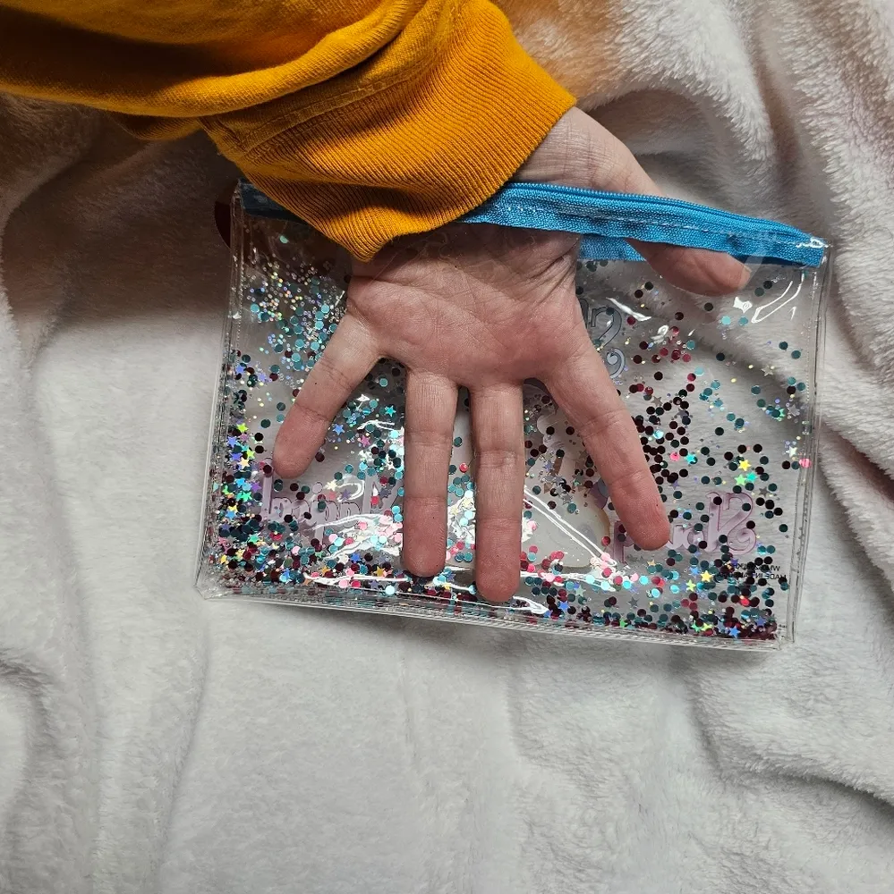 Glitter Sloth Unicorn Rainbow Zippered Fidget Pouch - Image 4
