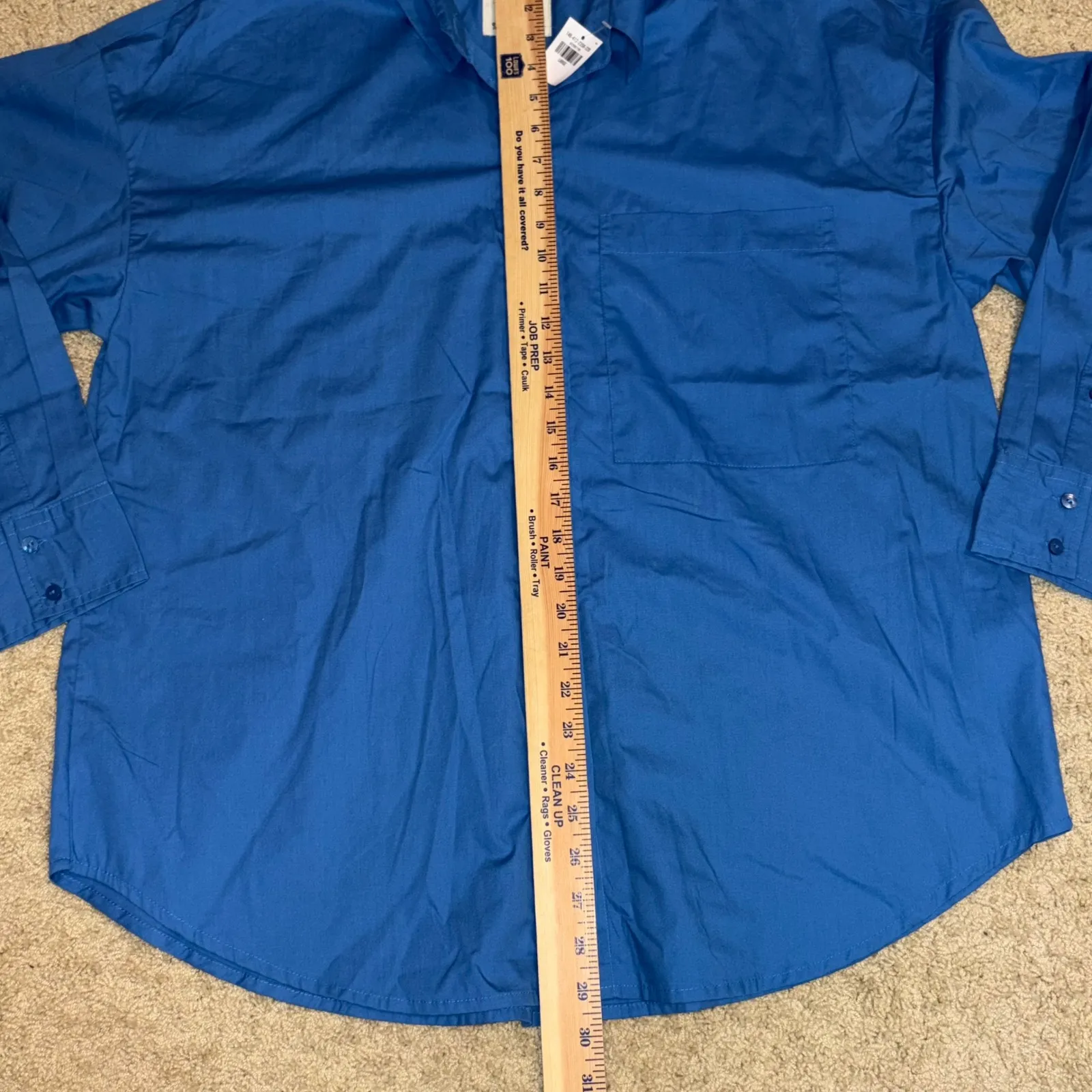 Abercrombie &‎ Fitch Oversized Button Down Shirt Top Womens L Large Blue - Image 4