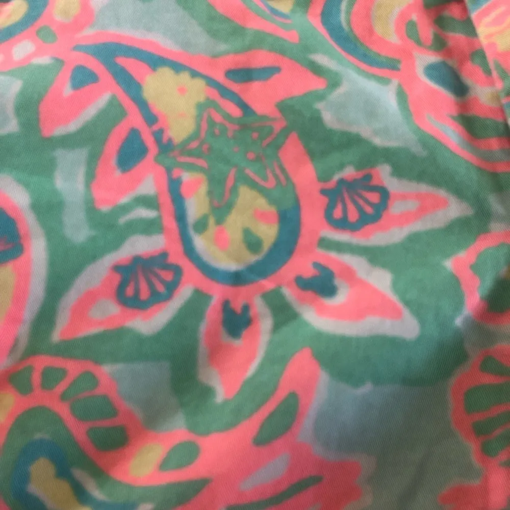 Barclay Cuffed Board Short Sz. 0 Bright Paisley Pink Green Blue - Image 7