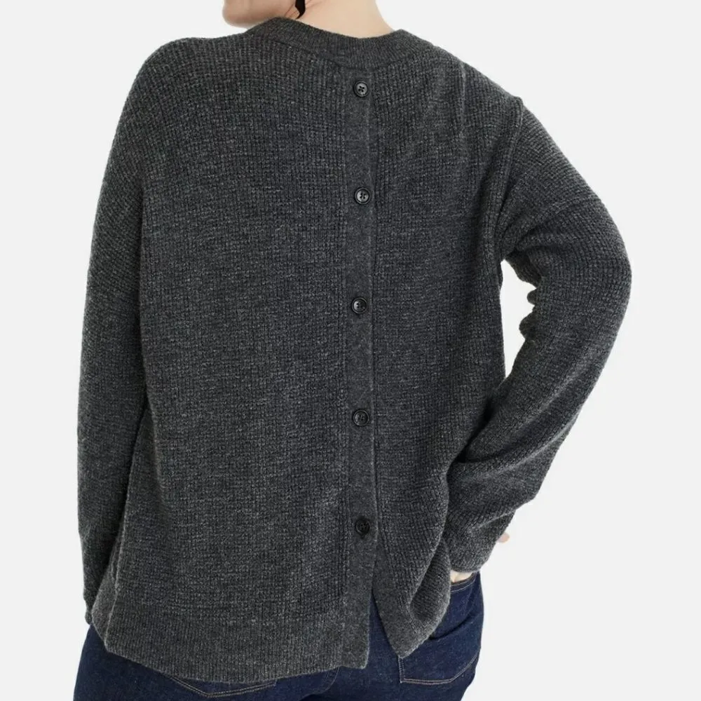 Point Sur J.Crew gray button back sweater size XS - Image 3