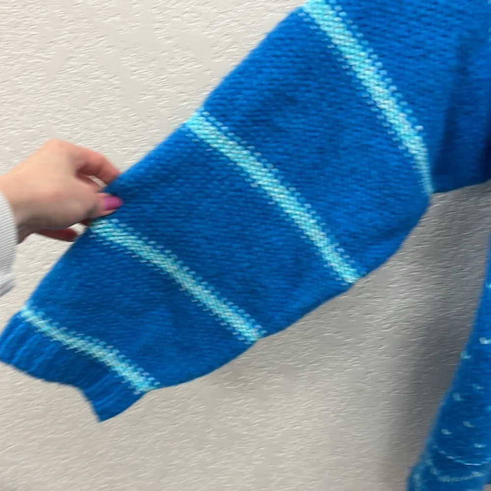 X Free People Snow Day Pullover Sweater in Frozen Lake Combo XL Dress - Image 5