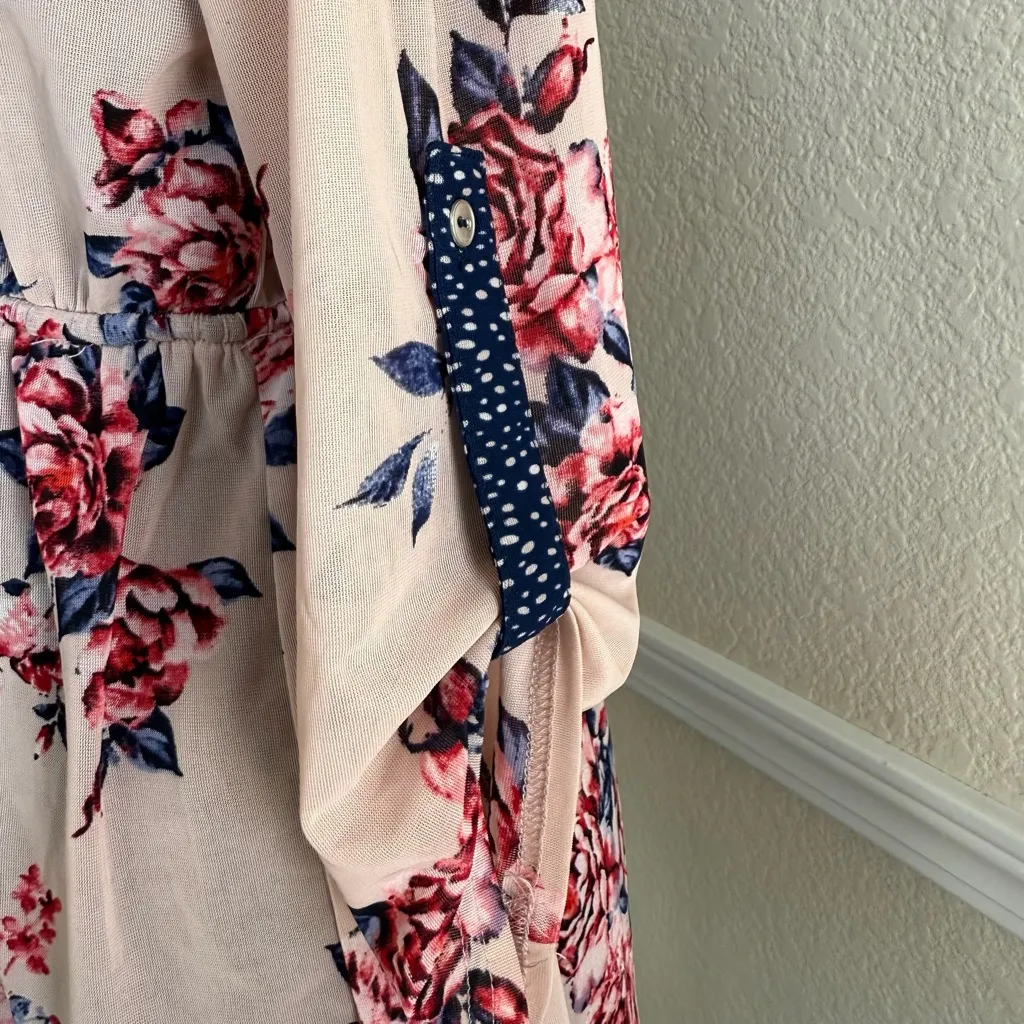 Siren Lily Pink Blue Flowy Blouse Women’s Small Romantic Feminine Everyday Top - Image 8