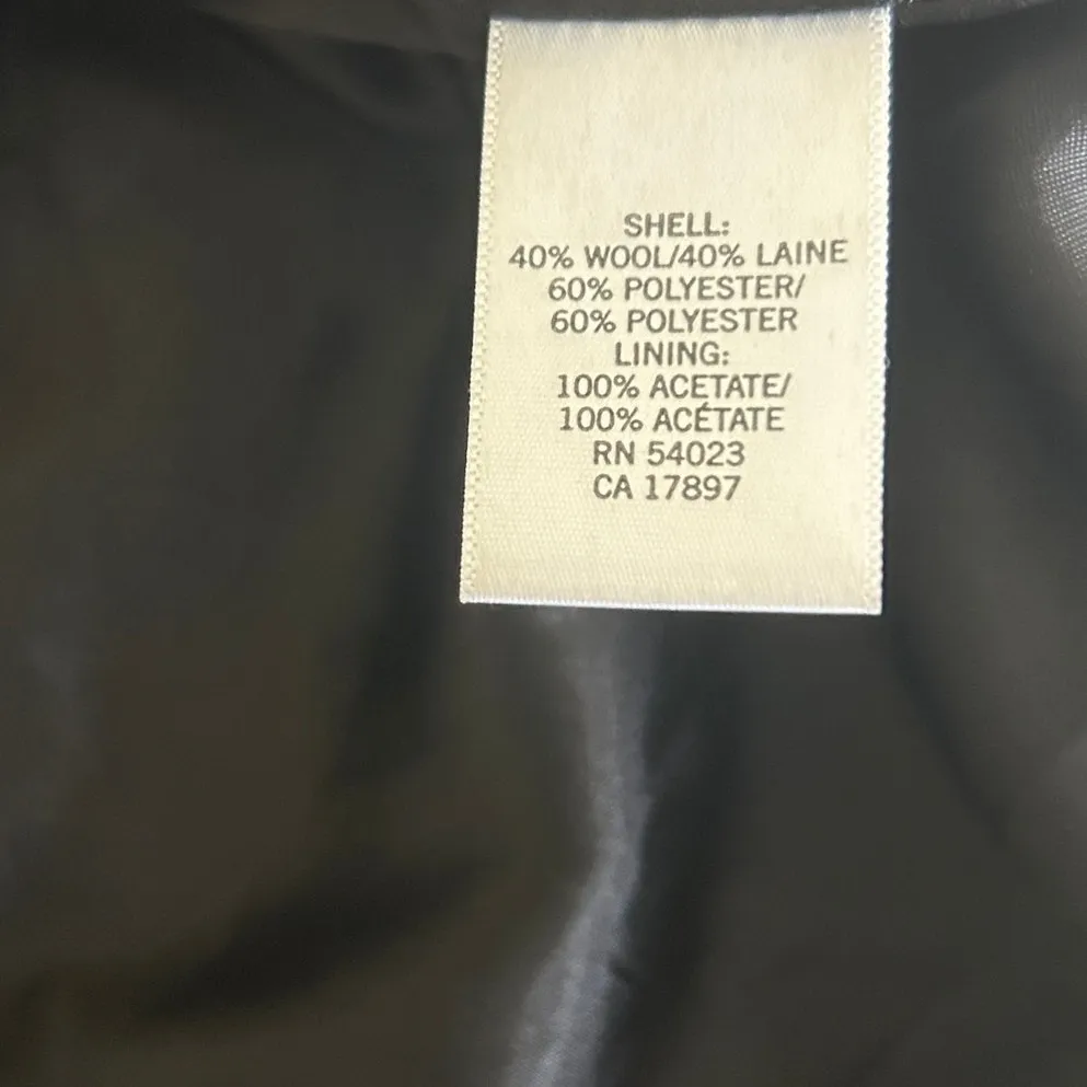 Banana Republic Women Career Pencil Skirt 12 Black Tweed Wool Blend‎ Classic - Image 7