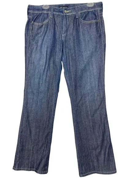 Levis Jeans Womens Size 10 Blue Night Blues Rhinestone Pockets Denim Flare Leg‎ - Image 1