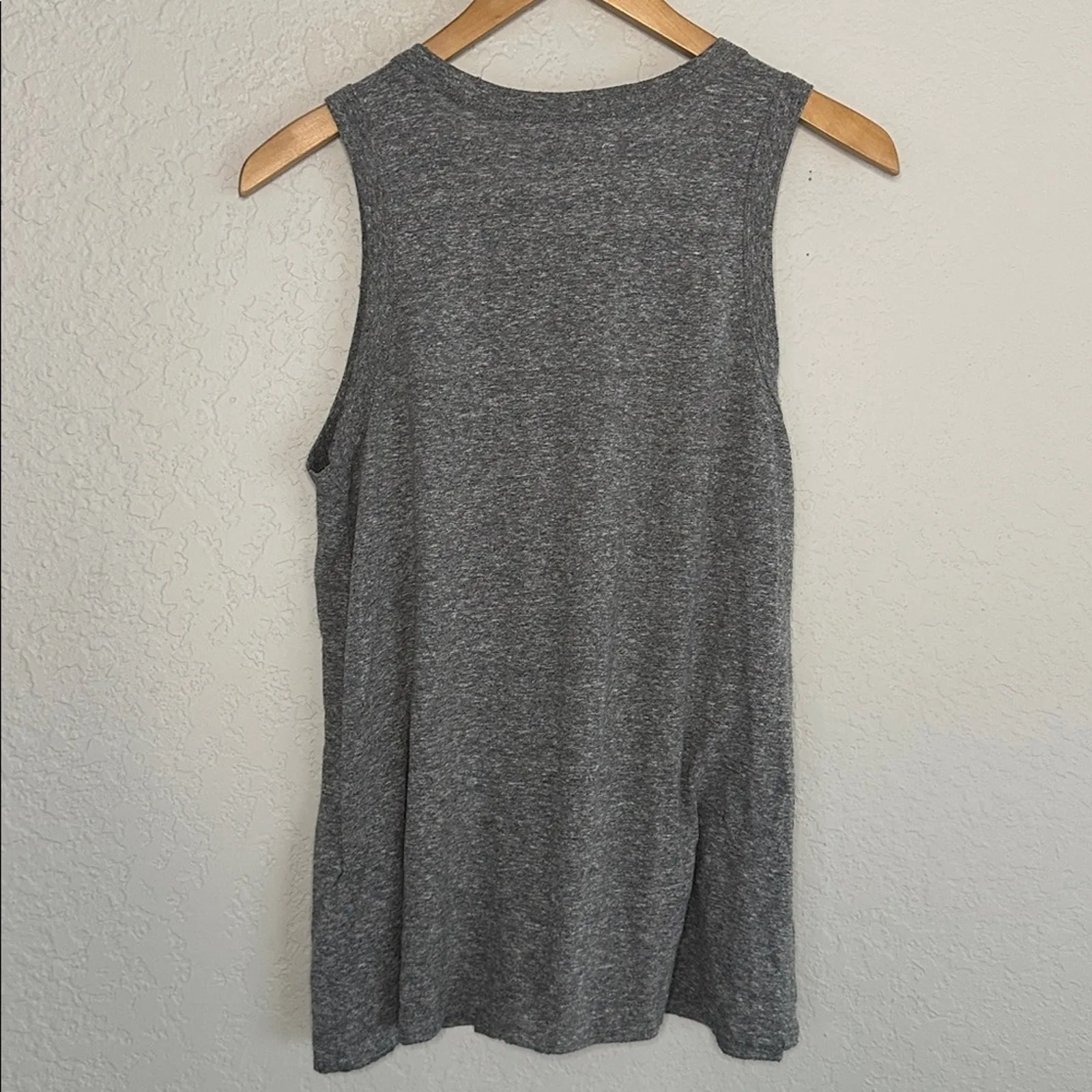 Current/Elliott Easy Muscle Tank Top Grey Blue aujourd'hui Today Grunge Large - Image 8