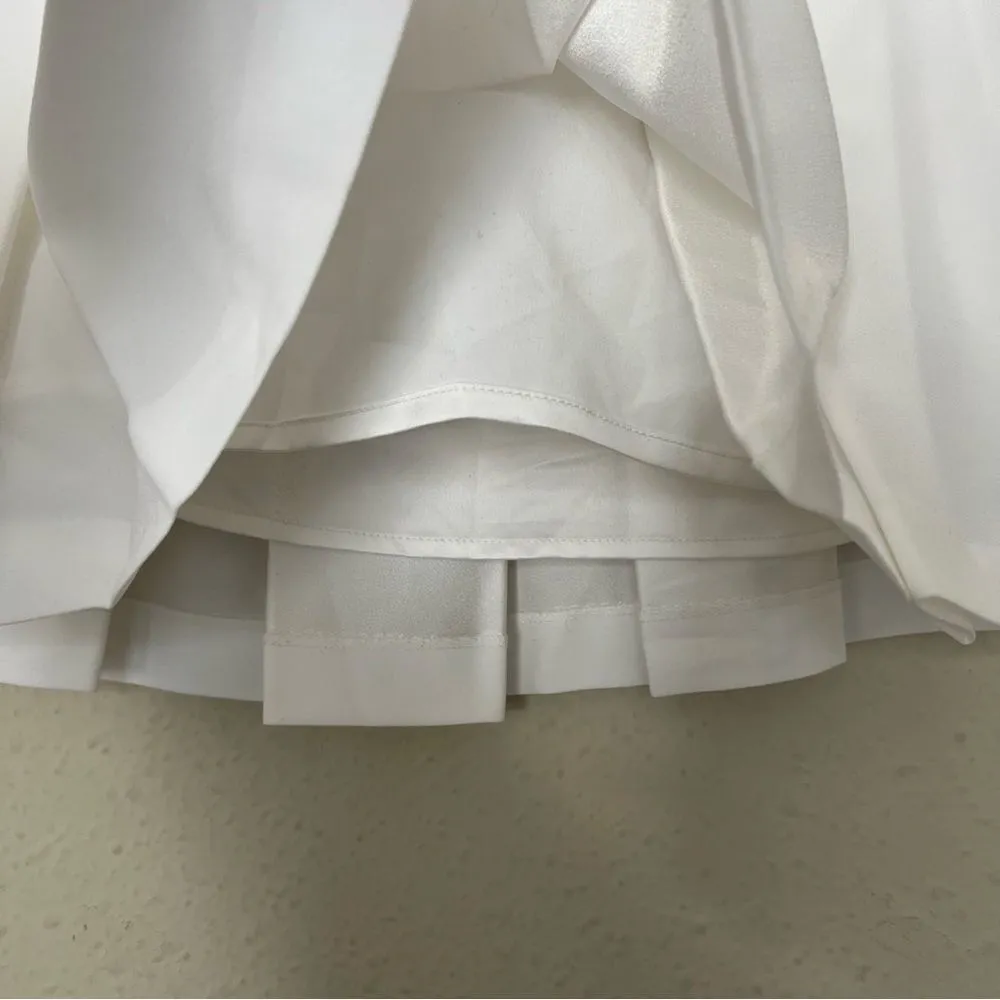 Aritzia Babaton Hathaway Pleated Tennis Skirt in White Size 2 - Image 5
