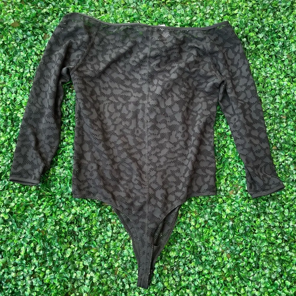 NWT Good American Lace Bodysuit Black size 4 (1X) - Image 3