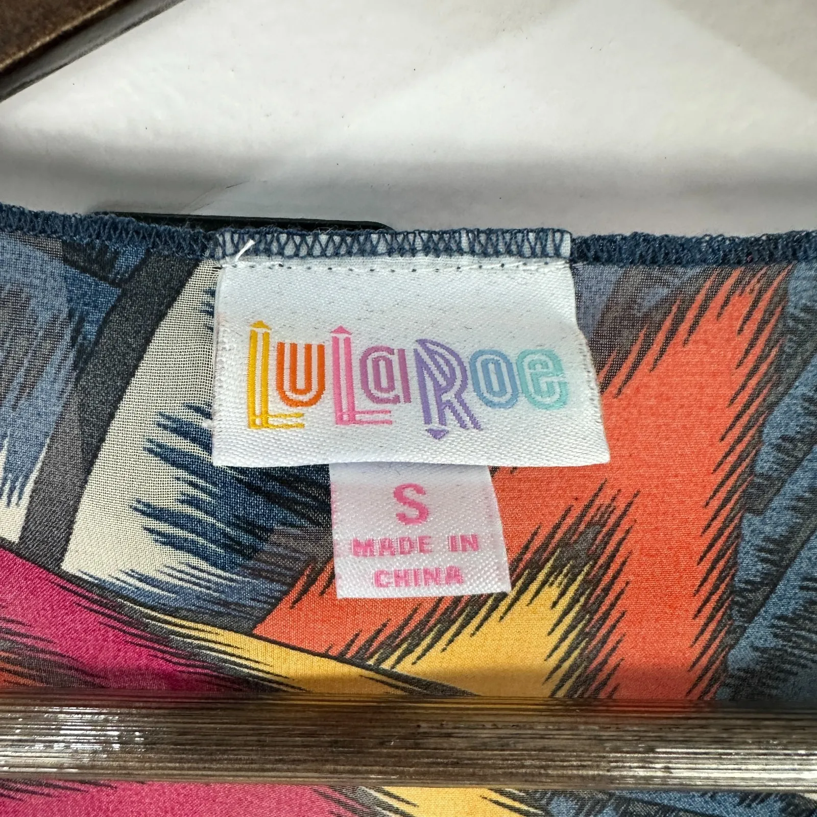 LuLaRoe Lindsay Kimono S Multicolor Geometric Sheer Boho Layering Cardigan - Image 3