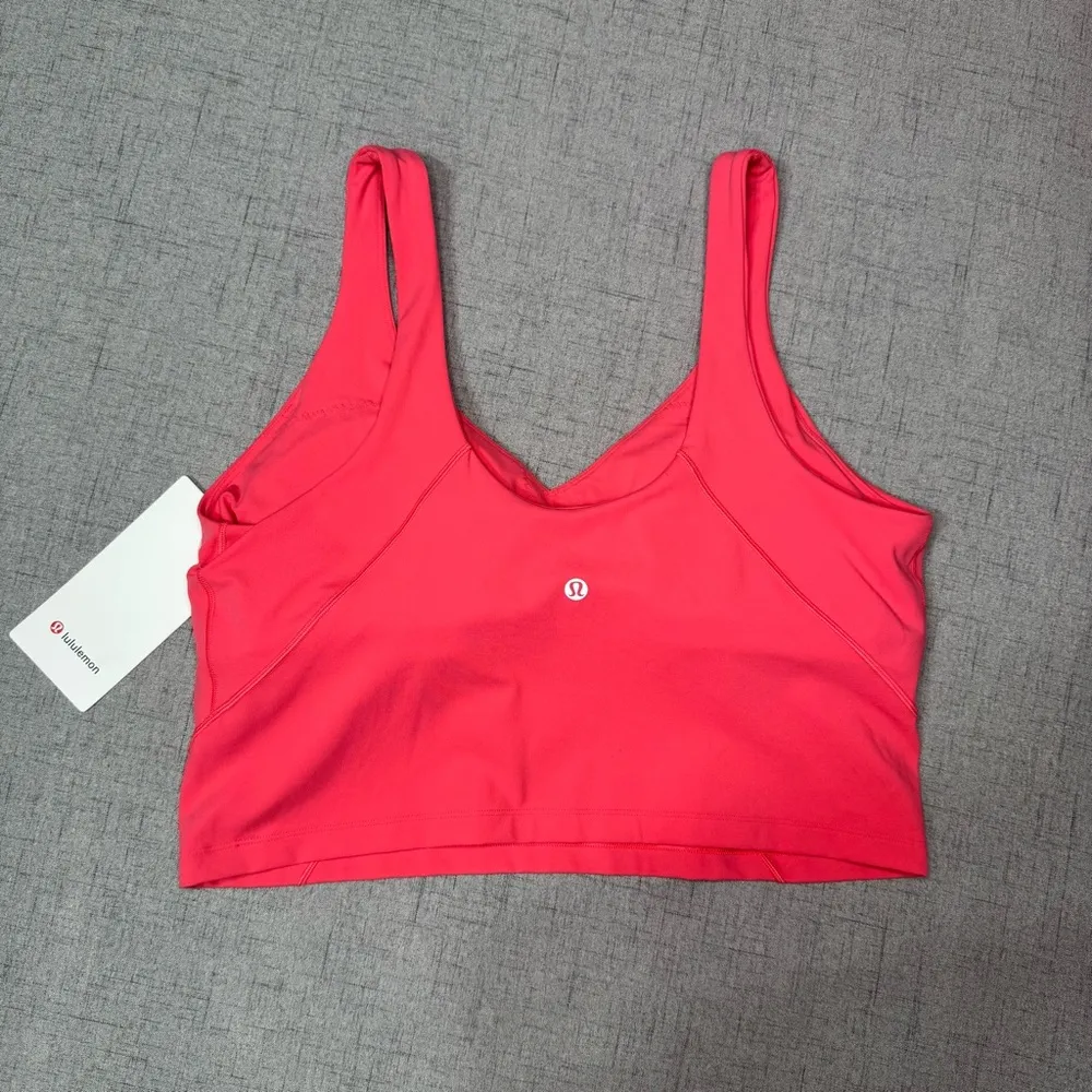 Lululemon Align Tank Top Crop Top Glazed Pink Size 14 NWT - Image 5
