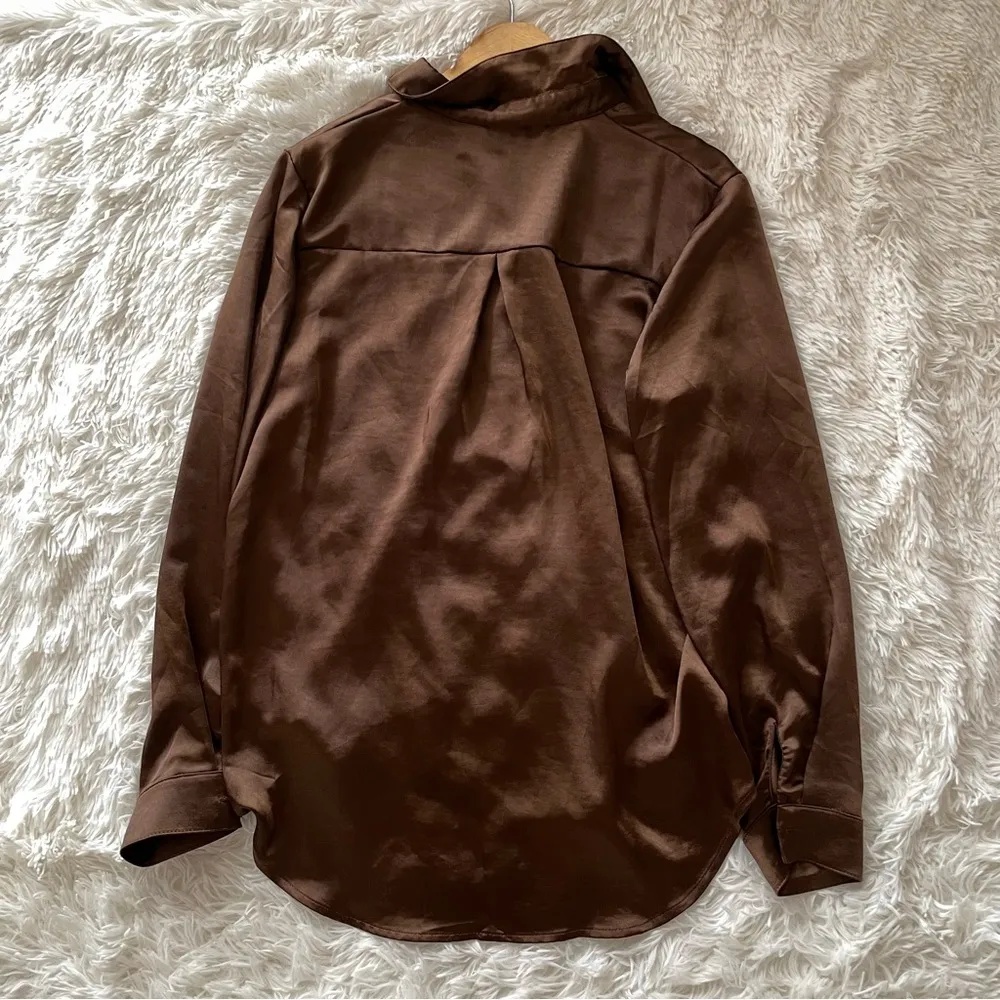 Princess Polly Vintage Vibes silky shirt dress - Image 3