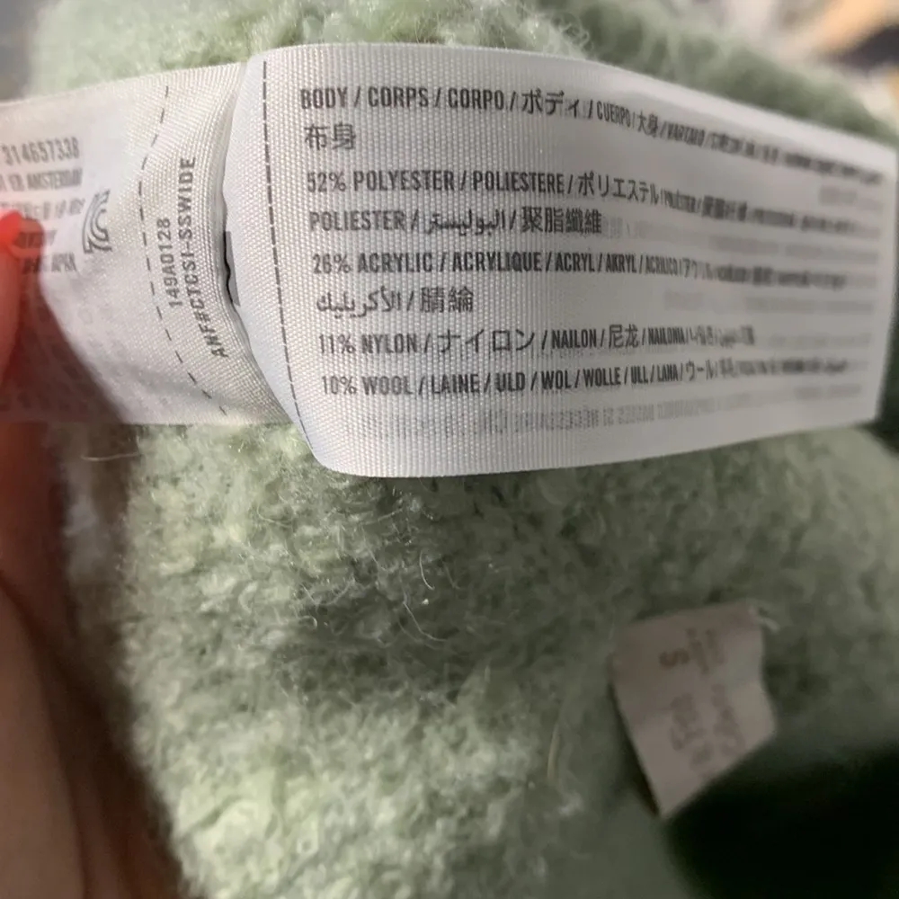 ABERCROMBIE AND FITCH WOMENS BOUCLE GREEN SOFT SHORT SMALL HIGH WAIST - Image 6