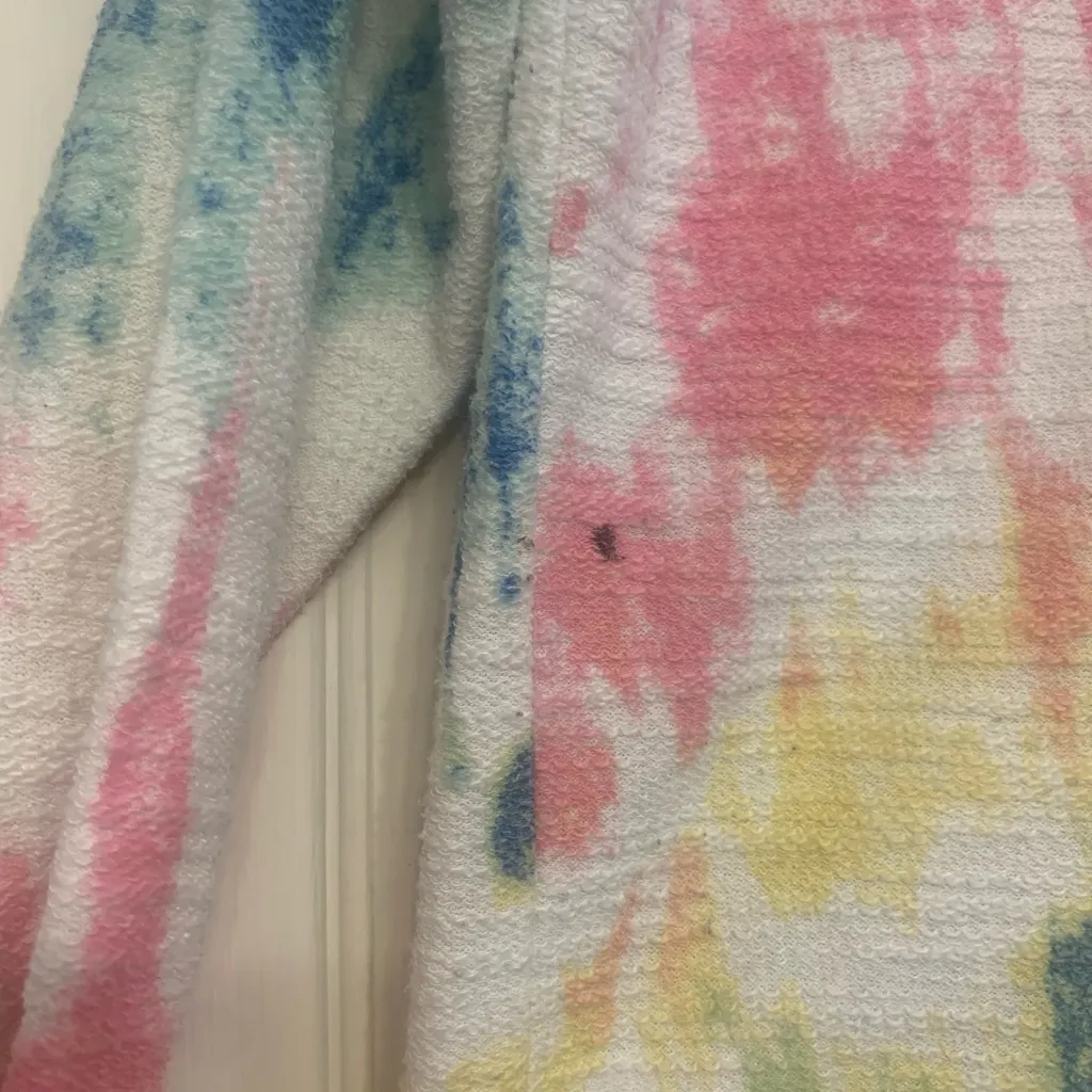 Southern Spirit Tie Dye Hooded Large Pullover Hoodie. 2471 Blue - Image 7