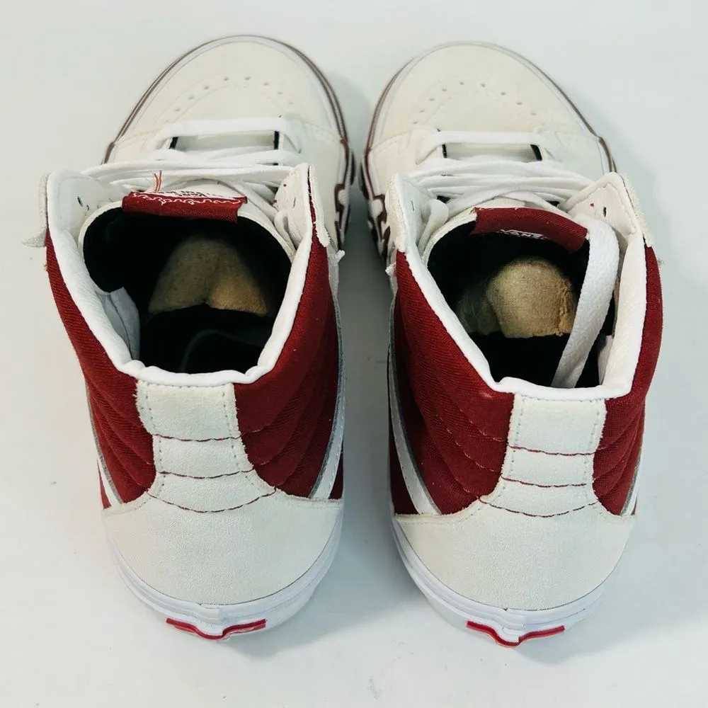 NEW Vans Sk8 Hi Flame White Tawny Port size 7.5 - Image 4