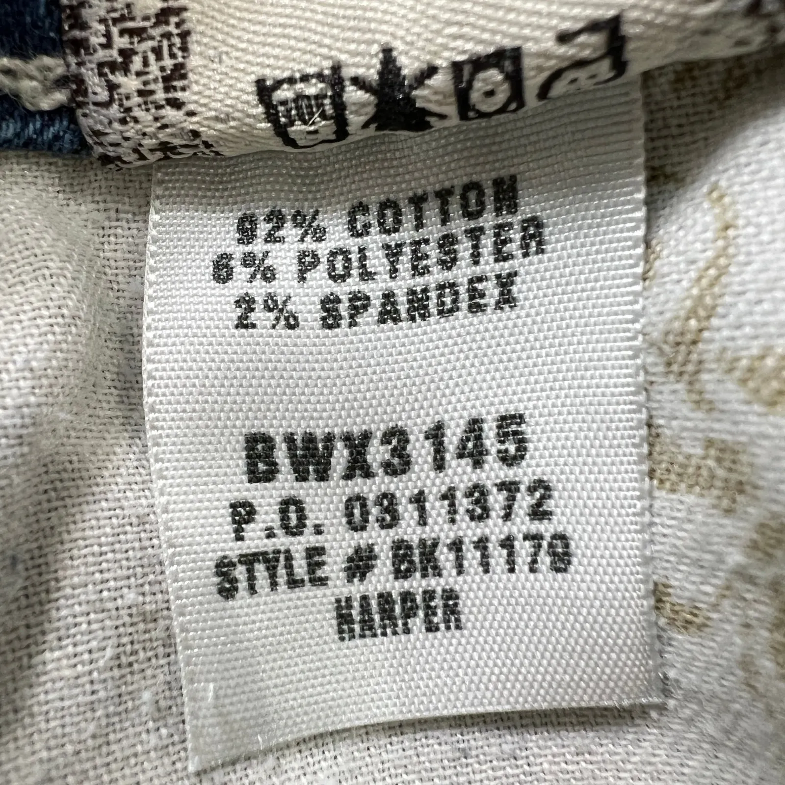 BKE Denim Harper Jeans Womens Size 32 Cropped Blue‎ Denim Embroidered Pockets - Image 5