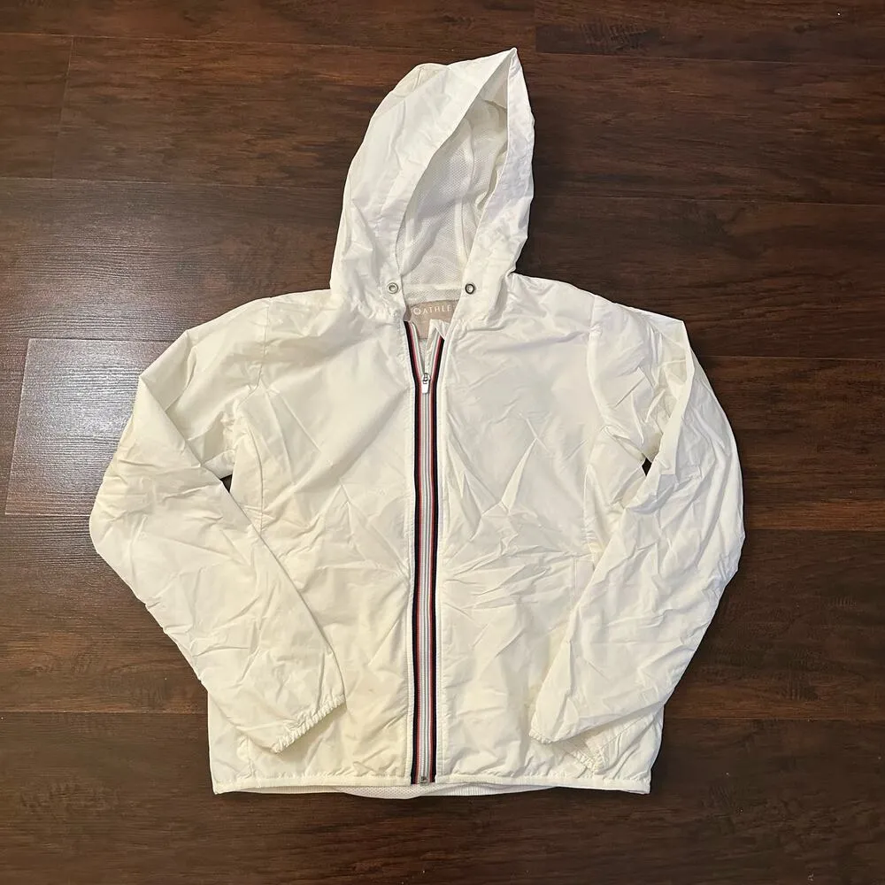 Athleta white zip-up wind breaker jacket size S - Image 5