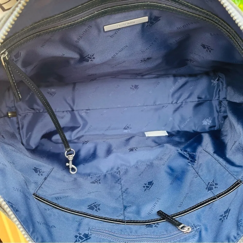 Brahmin Beckett Weekender Bag In Charcoal Asian Color-Spacious and Stylish NWT - Image 8