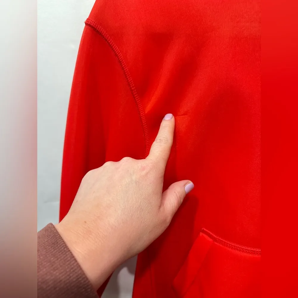 Helmut Lang Red Lava Scuba Hoodie XS Women’s -flawed see photo’s - Image 6