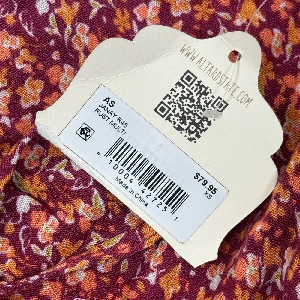 Altar’d State NWT Floral Janay Romper XS - Image 2