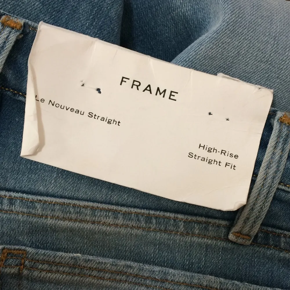 frame denim FRAME Le Nouveau Straight Raw Hem Big Cuff Jeans - Image 10
