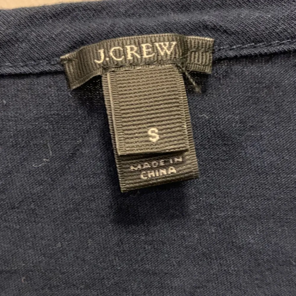 J. Crew Boho Navy Blouse Hippy Embroidered - Image 3