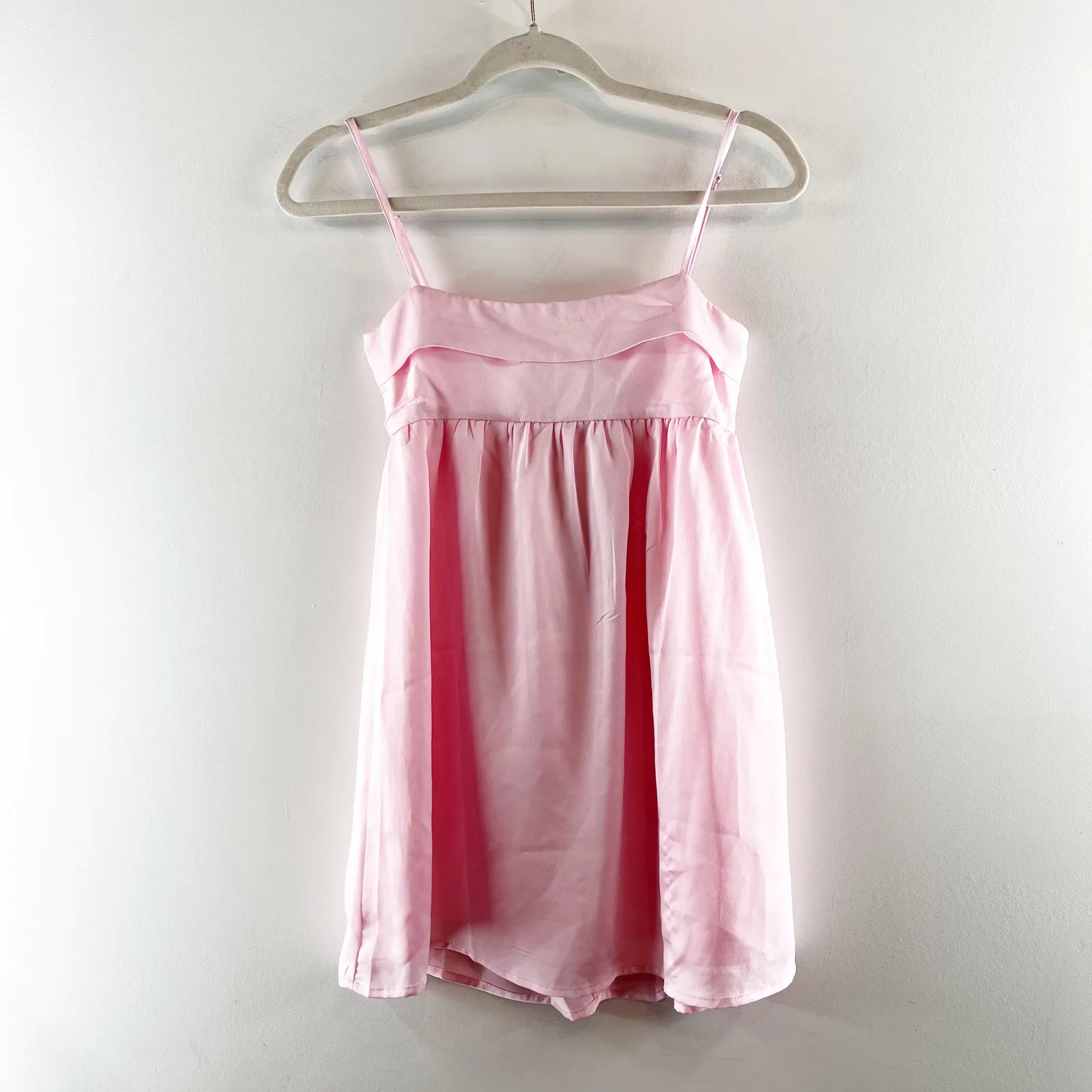 Princess Polly Ortega Babydoll Mini Slip Dress Pink 0 - Image 5