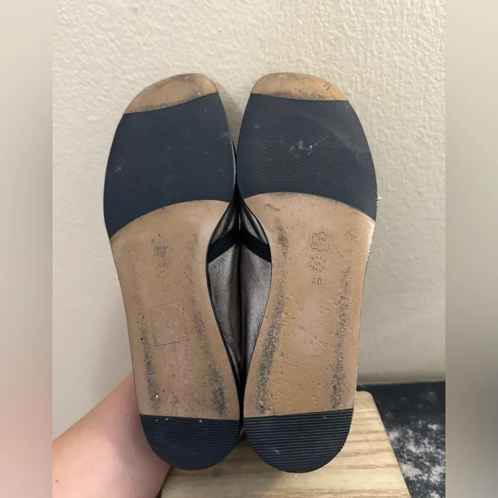 Anyi Lu Pewter Leather Criss Cross Straps Shoes EU 40 US 9 - Image 10