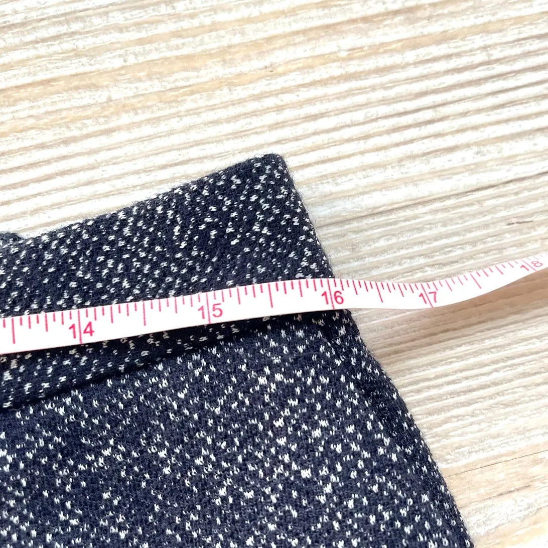 Theory Speckled Knit Tailored Wool Blend Cropped Trouser | Navy Size 10‎ - Image 6