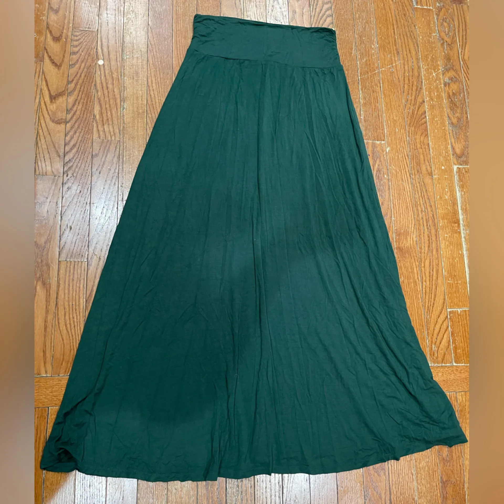 Bobeau Dark Green Maxi Skirt - Image 4