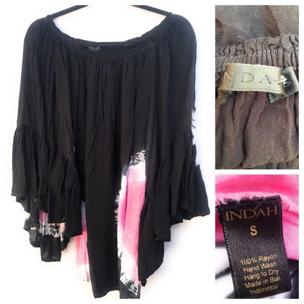 Indah  Tie Dyed Tunic Top Dress - Image 2