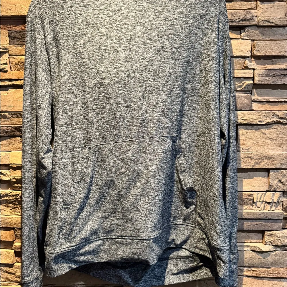 Outdoor Voices Gray CloudKnit Hoodie Sz L Unisex - Image 2