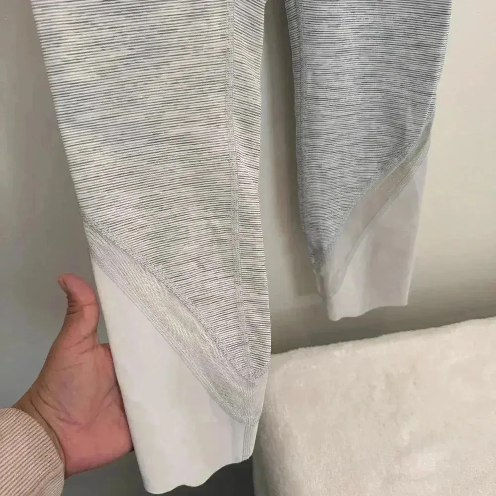 Lululemon Wunder Under High Rise Scalloped Hem Crop 23” size 4 - Image 6