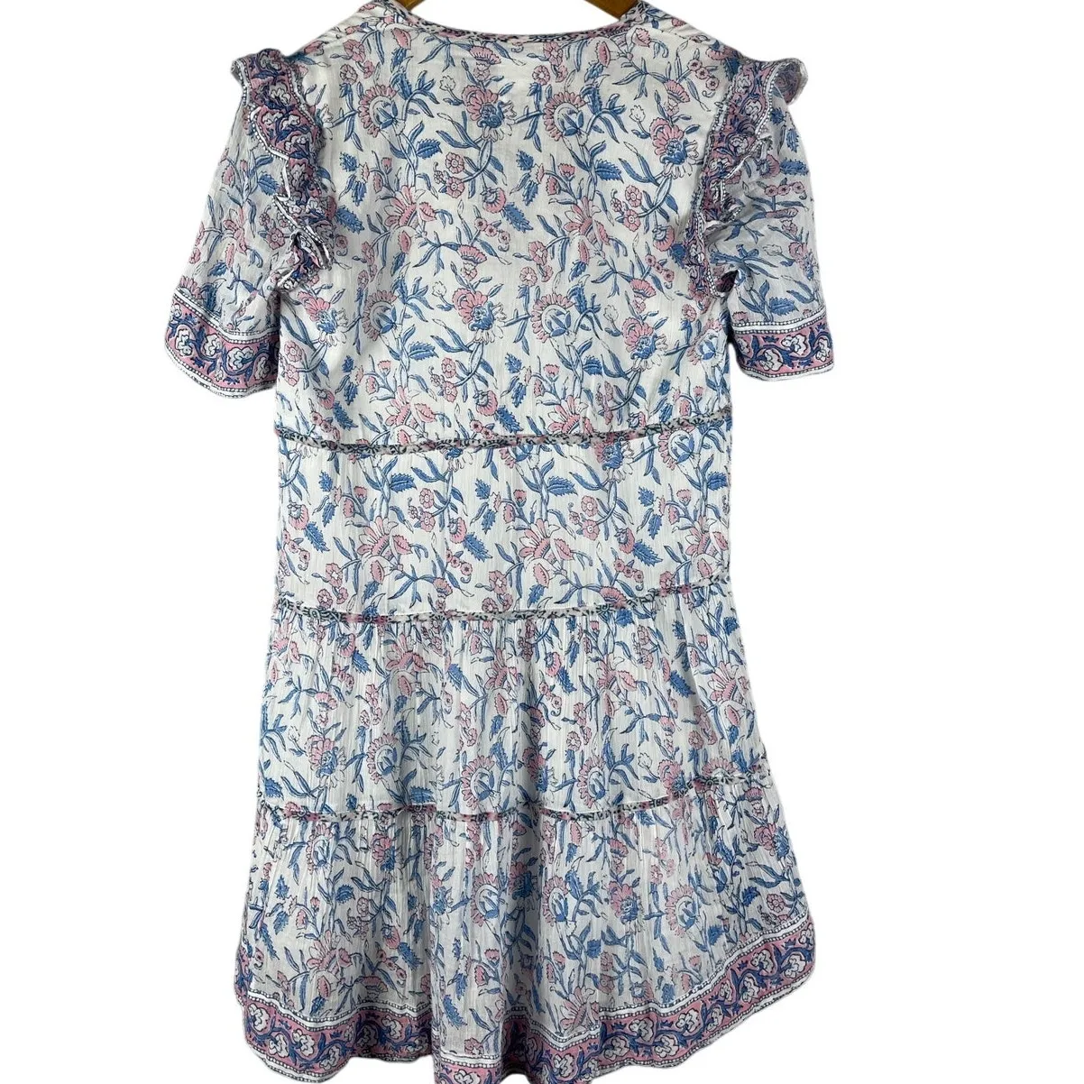 Saylor NYC Evelynne Ruffled Mini‎ Dress in Lotus Black Floral Size XS - Image 4