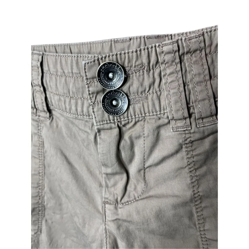 Anchor‎ Blue Y2K Tan Cargo Shorts Size 1 - Image 3