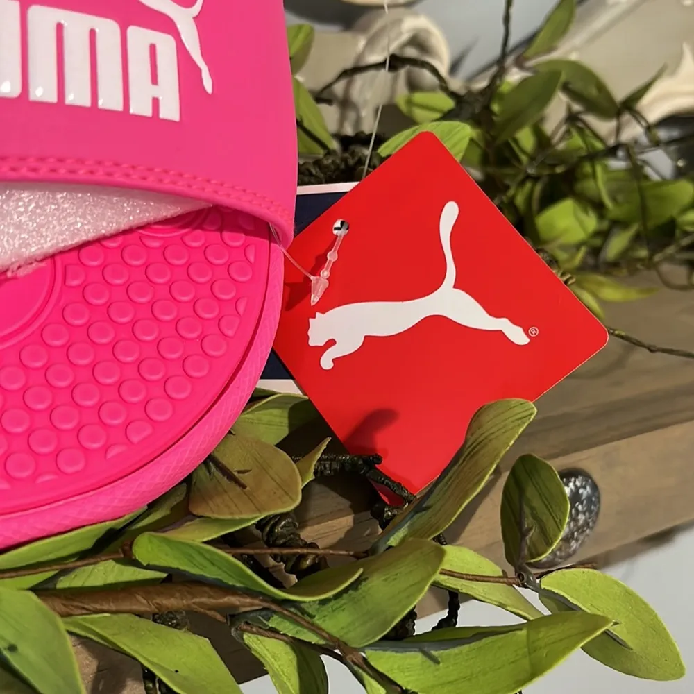 Puma Pink Slides Shower Shoes Sandals Beach Pool Womens 8 - Image 8