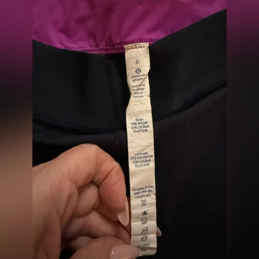 Rare Lululemon What The Sport Short II 6” Pigment Wind Berry Rumble Multi Size 6 - Image 5