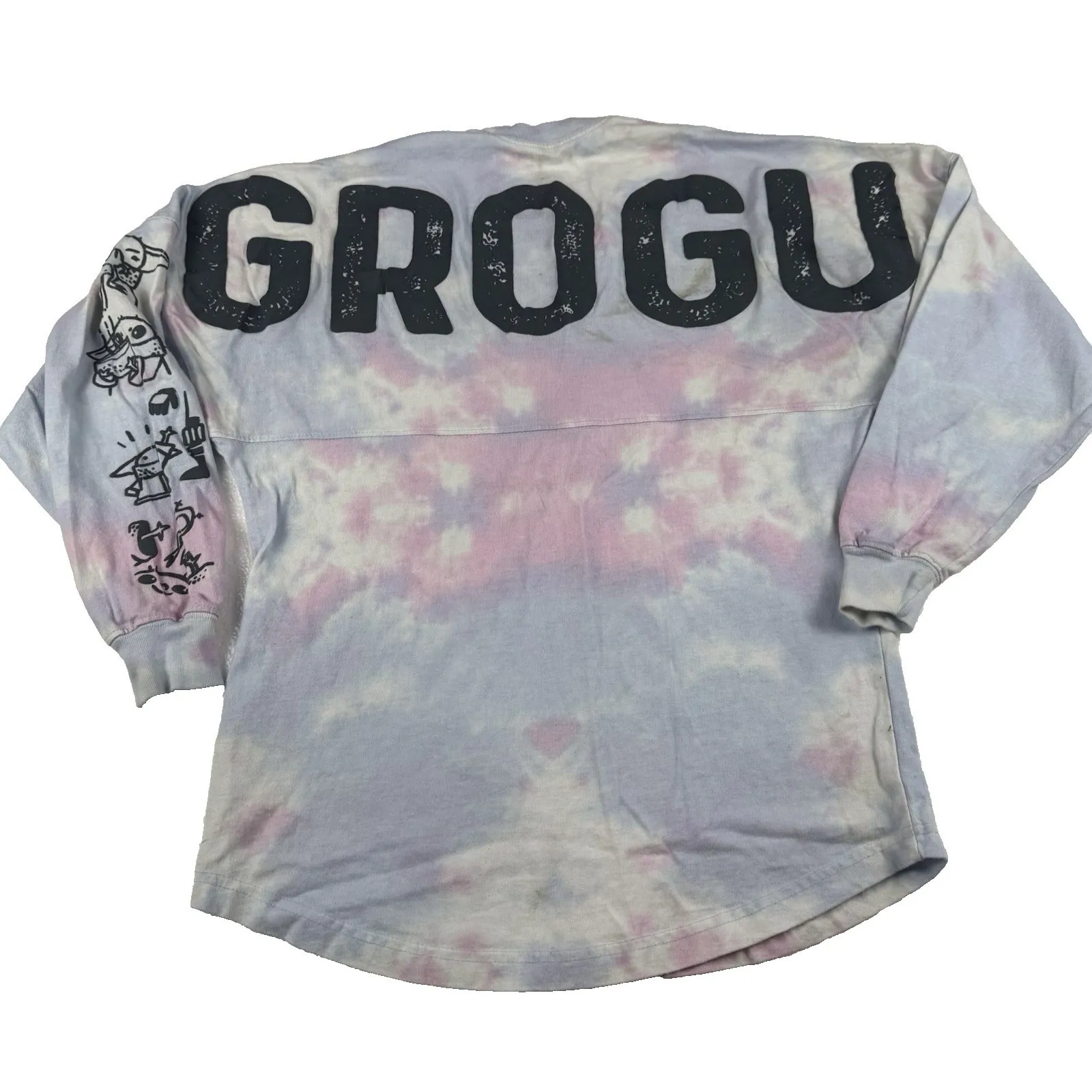 Disney x Star Wars  Spirit Jersey Women's Size XS Tie Dye Shirt GROGU Baby Yoda - Image 3