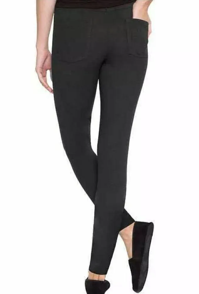 🔥SALE🔥Matty M Womens Black Slub Pointe Legging Pants S - Image 2
