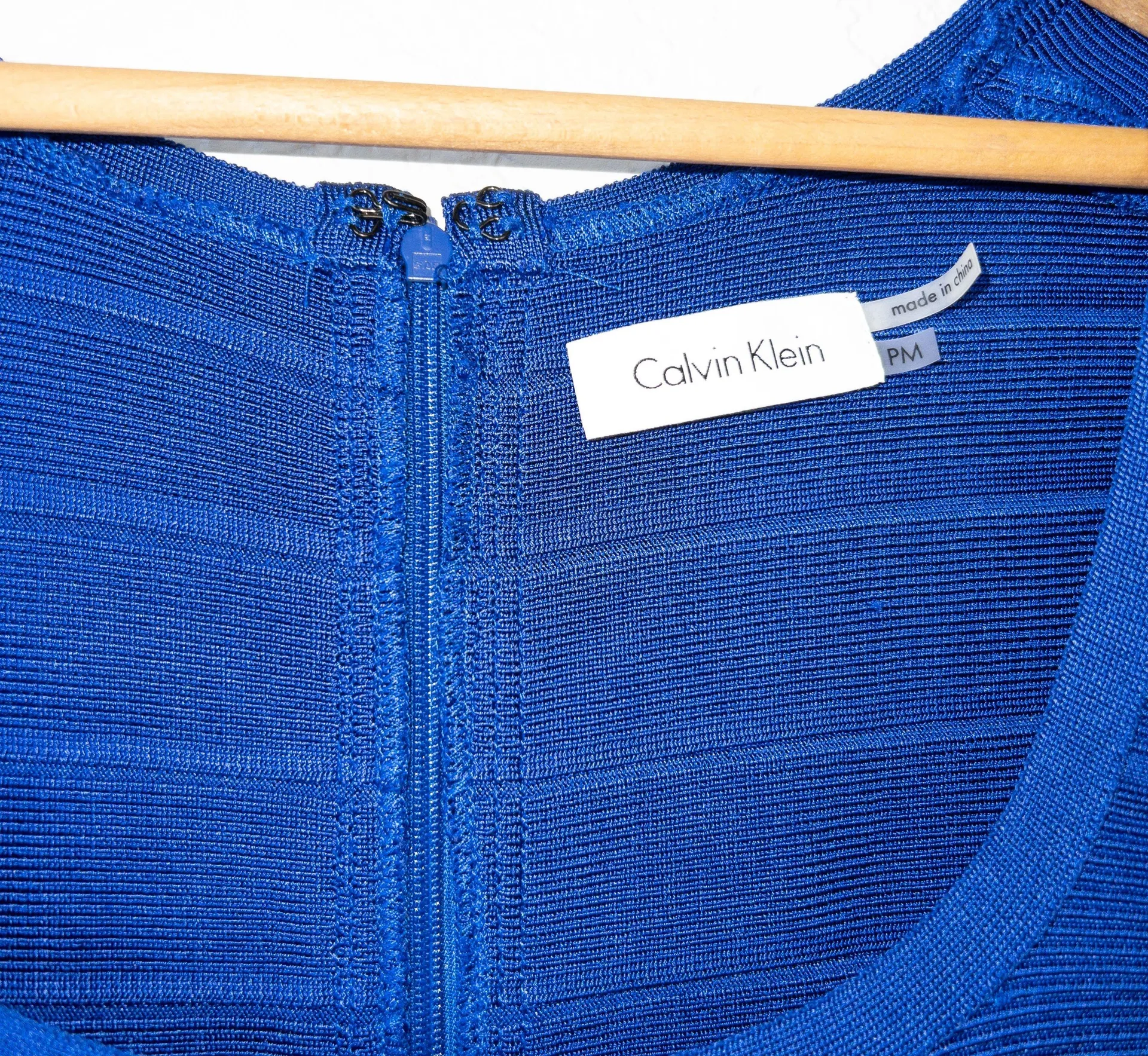 NWT  Blue Bodycon Bandage Dress Size Medium Petite - Image 3