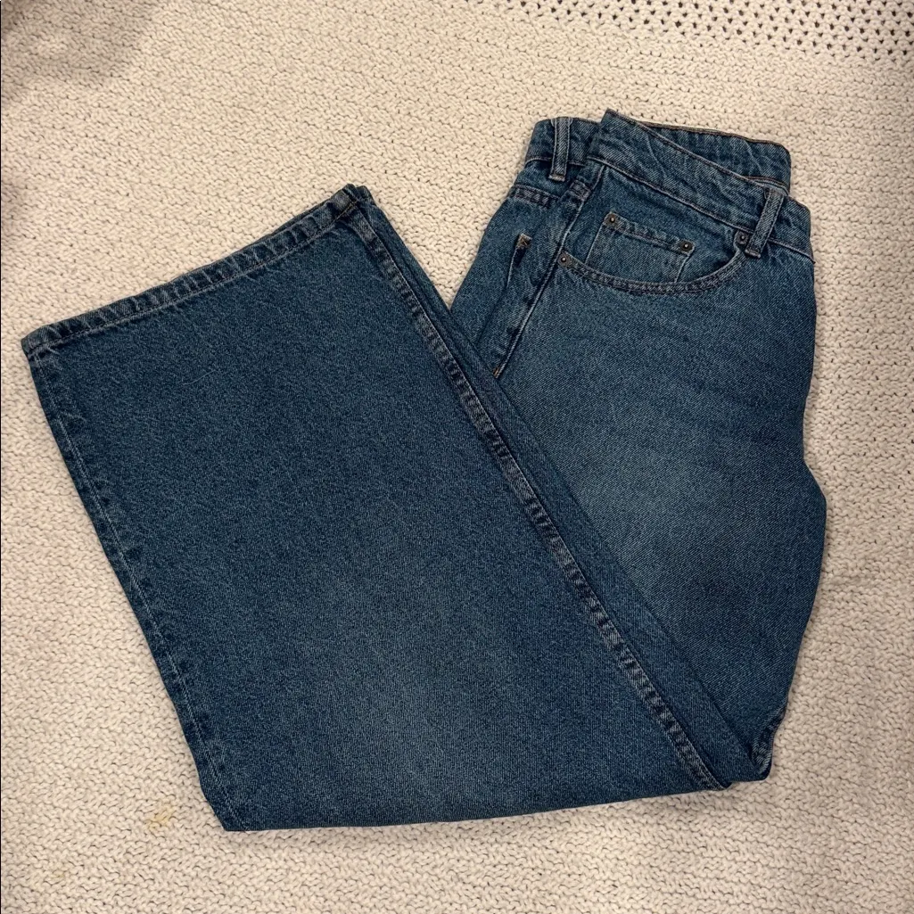 Motel WOMENS  Baggy Denim Blue Jeans 28 X 32 - Image 10