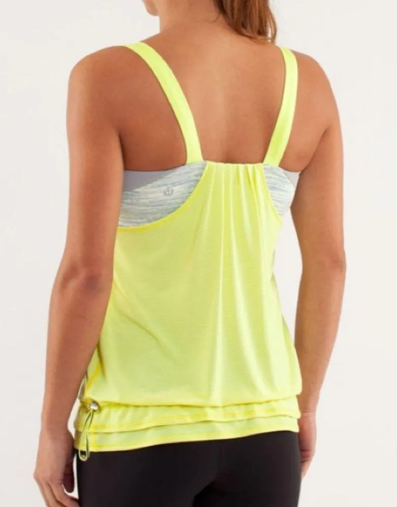Lululemon Back On Track Tank Clarity Yellow & Polar Cream - Image 3