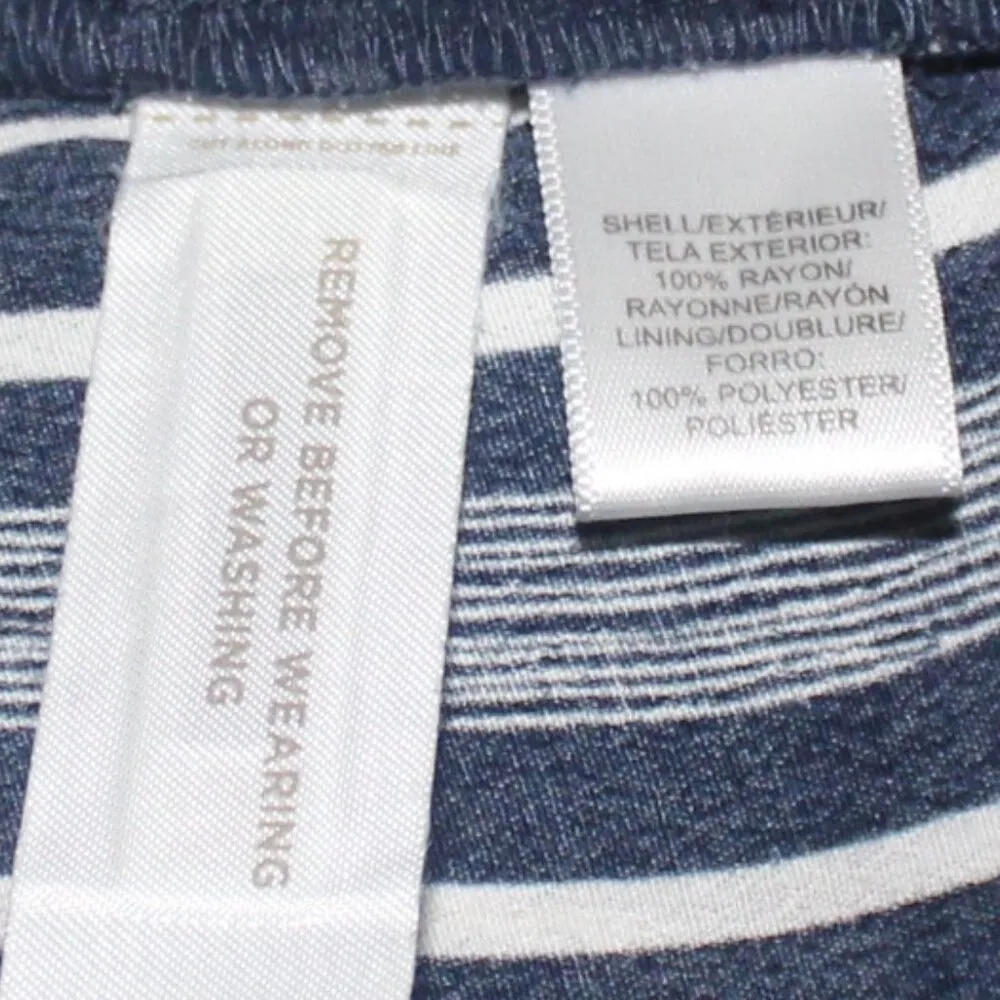 LOFT Navy & White Striped Shortie Romper - Image 4