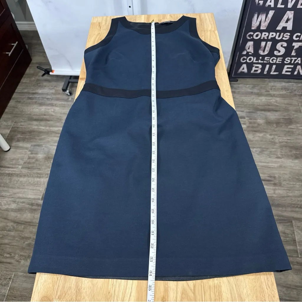 Tahari Women’s Size 10 Black/Blue Sleeveless Dress - Image 6