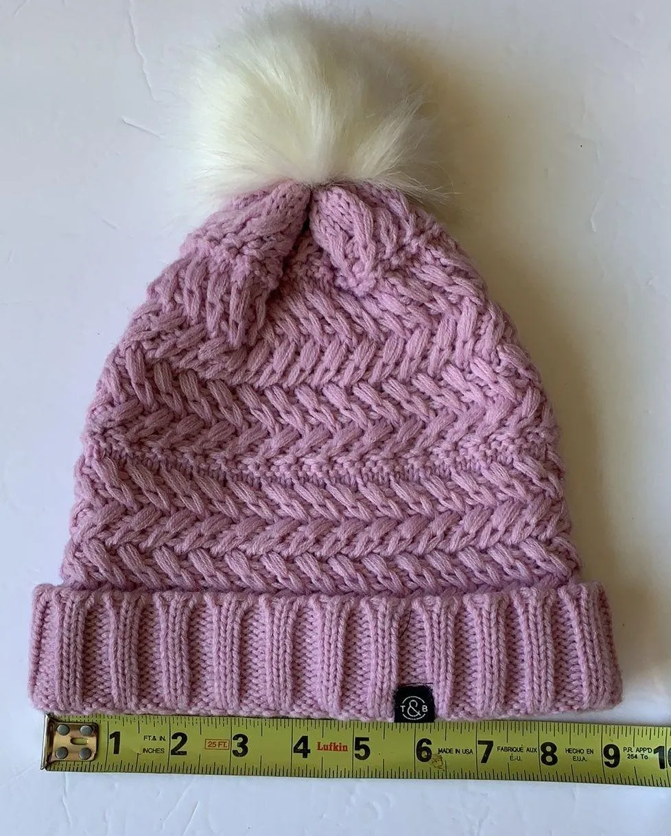 Treasure & Bond  Pink Winter Hat Beanie - Image 5