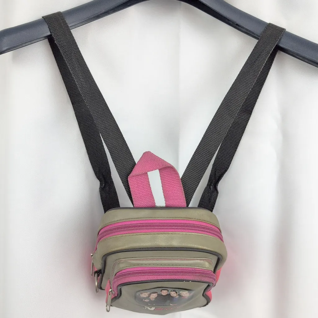 Y2k Nsync Winterland Offical Mini Backpack Pink - Image 4