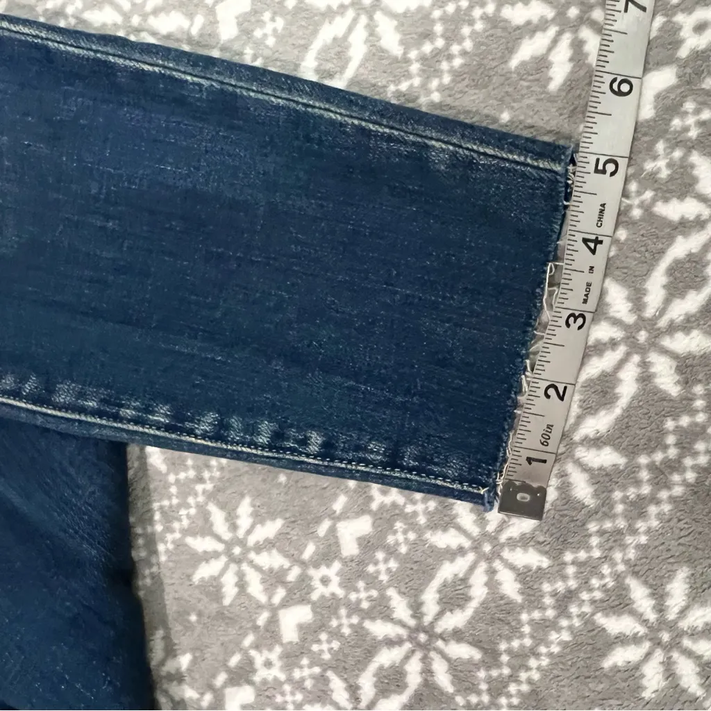 NWT L'agence El Matador High Rise Slim Jeans Raw hem In Meridian Wash‎ Size 24 - Image 10