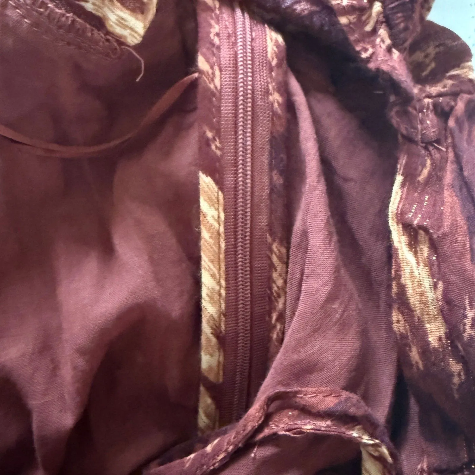 Revolve House of Harlow The Neck Ruffle Mini Dress Long Sleeve Rust Copper Sz M Size M - Image 12