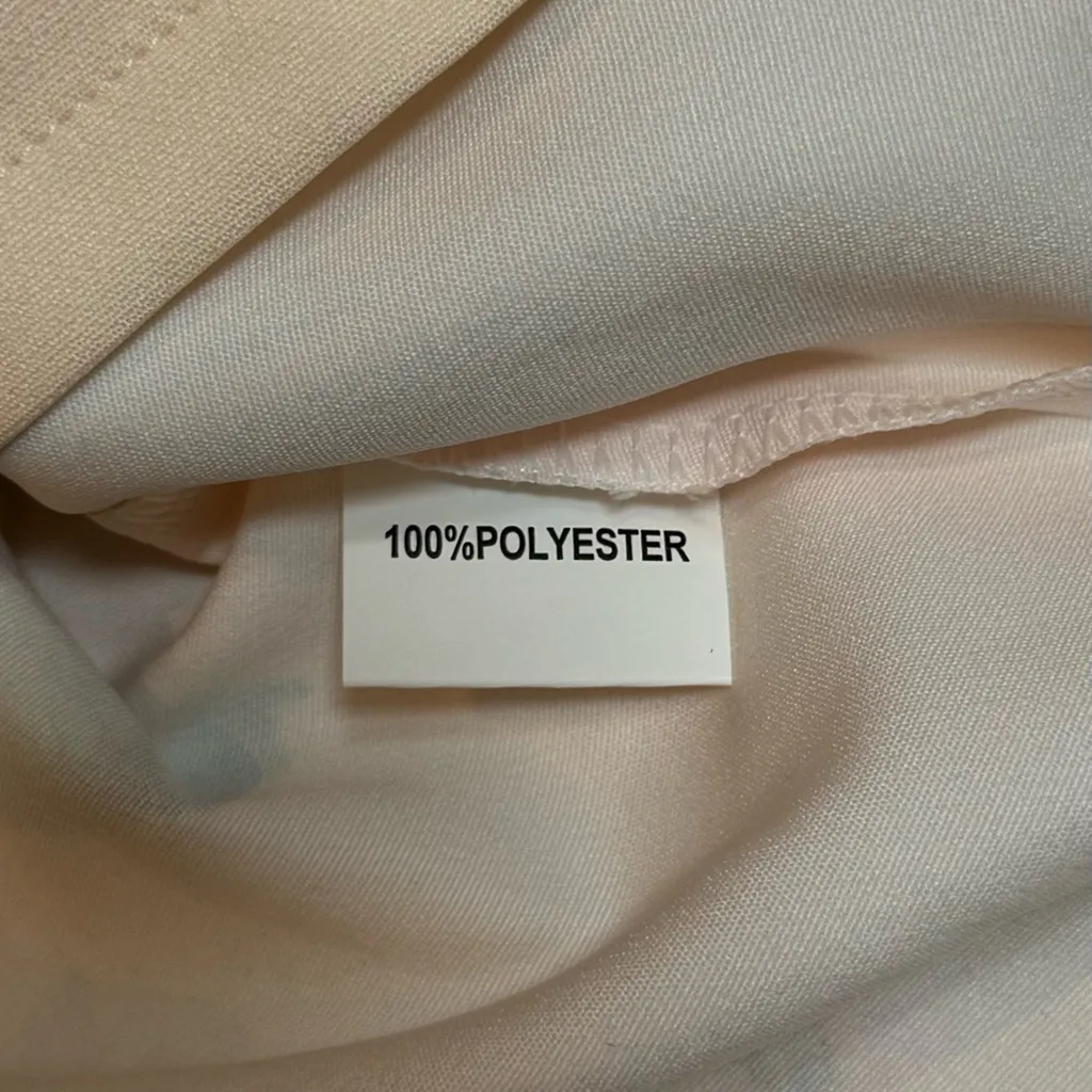 Vintage Inspired Cheongsam Crane Print Shift Dress Mandarin Collar Pink Size L - Image 8