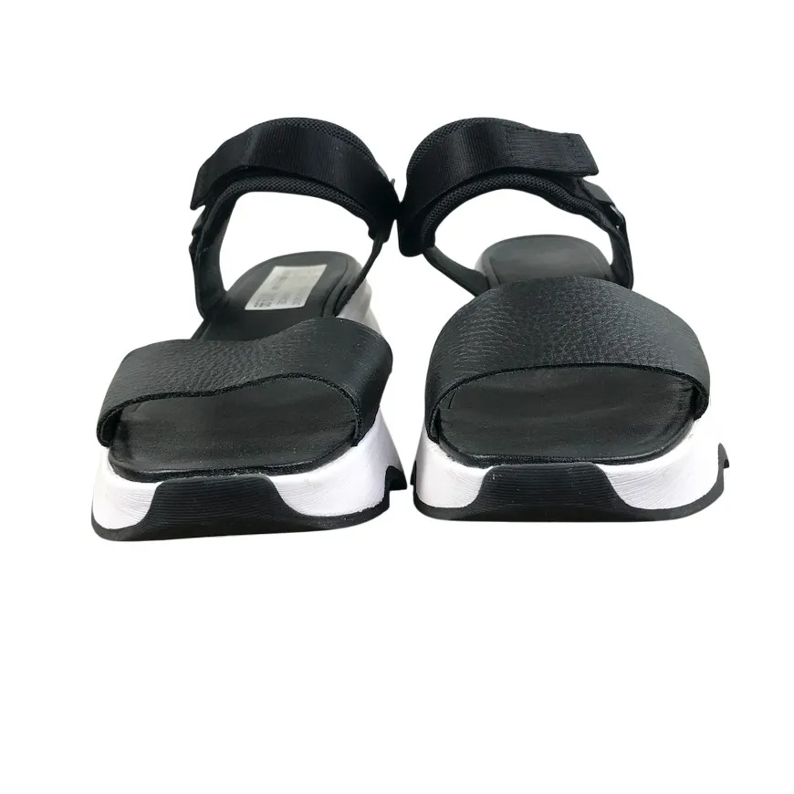 SOREL Kinetic Impact Y-Strap High Sandals 9.5 Black Everyday Chunky Grunge NWOT - Image 6