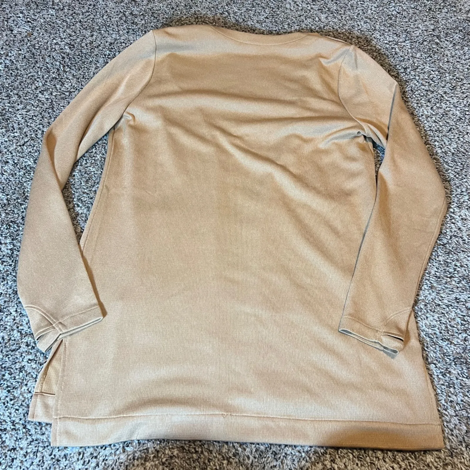 Duluth Trading Co Long Sleeve Open Front Cardigan Sweater Tan M Size M - Image 5