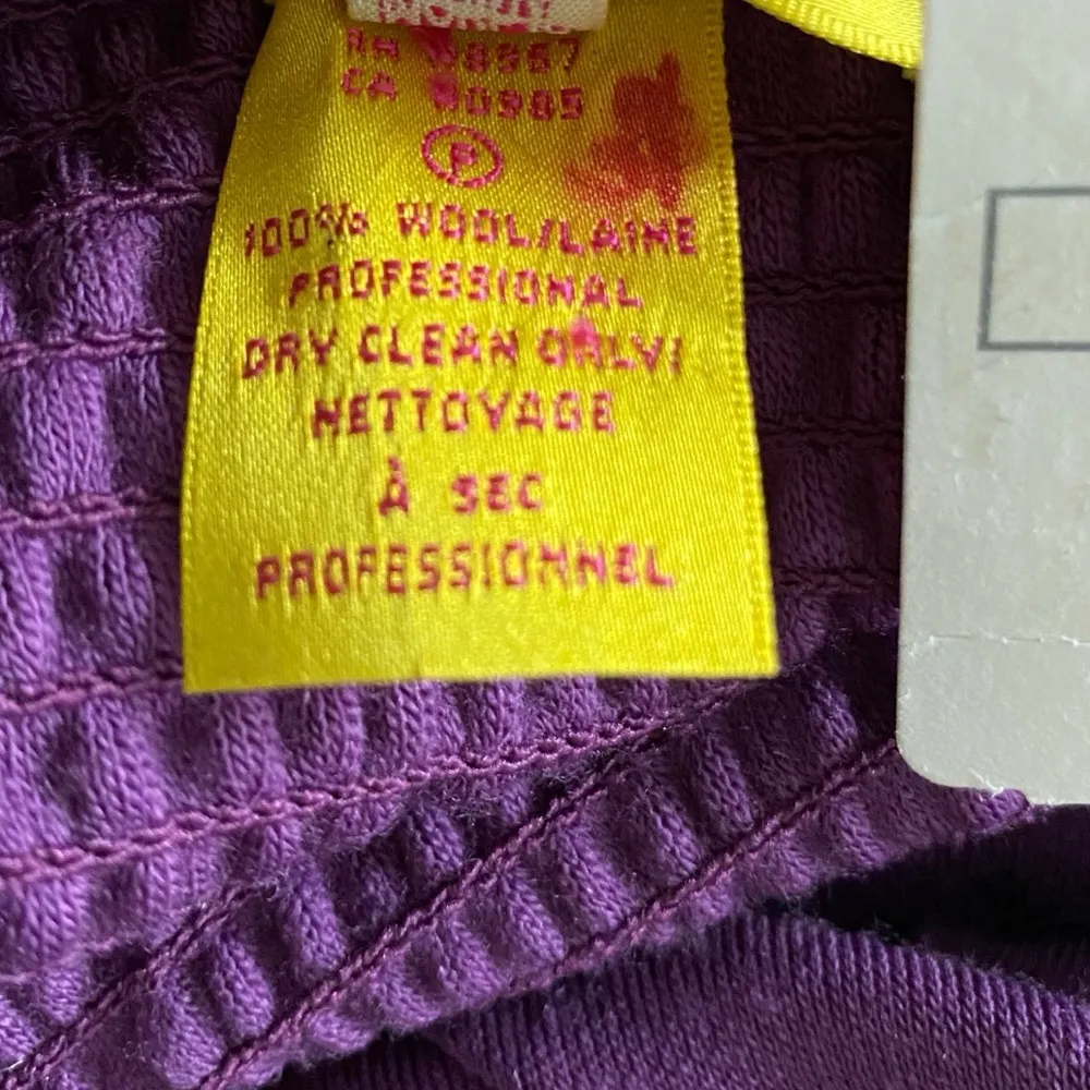 Women's Strapless Wool Dress Purple Size M - Image 11